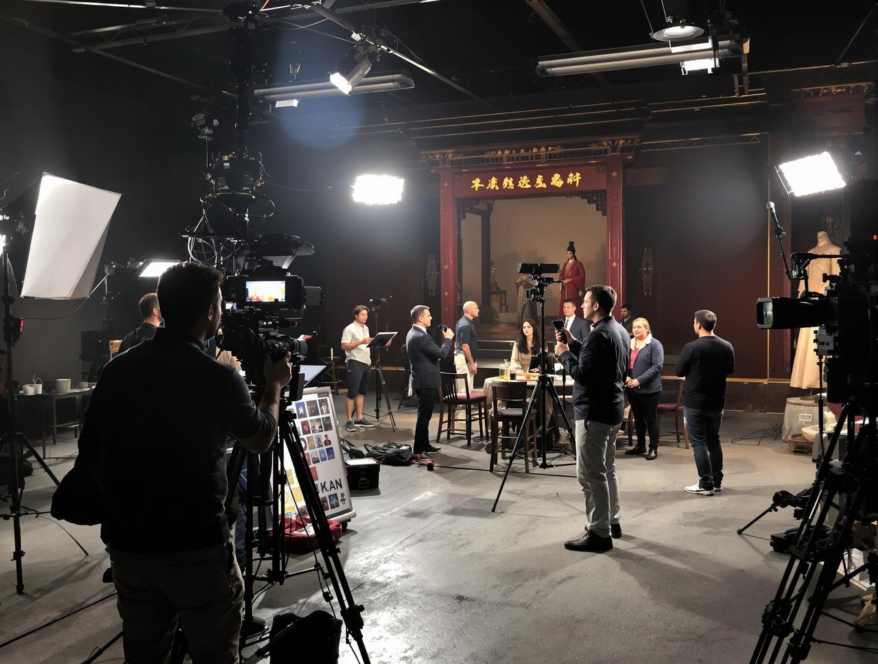 ai视频制作现场